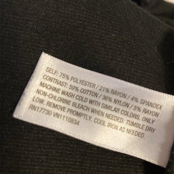 MERONA Little Black Dress Size Medium Simple But Elegant Lace Panels - Picture 9 of 15